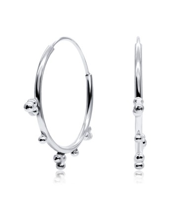 Stunning Silver Hoop Earring HO-1754